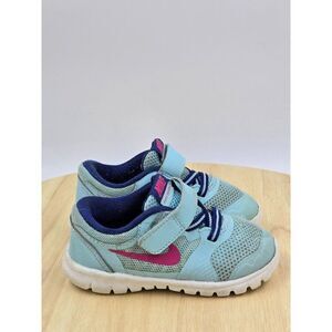 Nike Baby Girl's Flex 2015 RN Athletic Shoe Copa/Vivid Pink  Toddler Size 6C